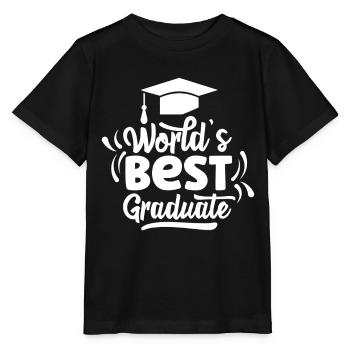 World's Best Graduate Graduation Party Graduates - Stanley/Stella MINI CREATOR Kids’ T-Shirt - black - Front - Mikhail (115cm)