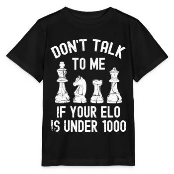Chess Gift Board Game Chess Game Chess Board - Stanley/Stella MINI CREATOR Kids’ T-Shirt - black - Front - Mikhail (115cm)