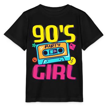 Tenue des années 90 Party Party 90s Devise de la fille de fête 1990 - T-shirt bio MINI CREATOR Stanley/Stella Enfant - noir - Devant - Mikhail (115cm)