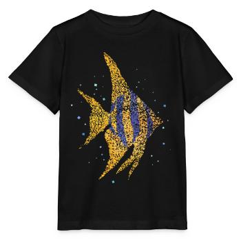 Scalar Ornamental Fish Aquarium Aquarium Aquarium - T-shirt bio MINI CREATOR Stanley/Stella Enfant - noir - Devant - Mikhail (115cm)