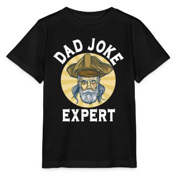 Dad Joke Papa Joke Jokes Father - Stanley/Stella MINI CREATOR Kids’ T-Shirt - black - Front - Mikhail (115cm)