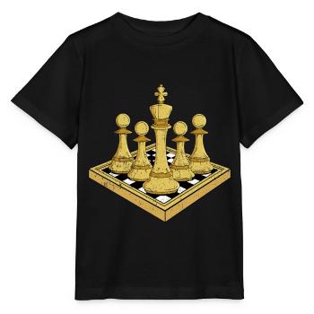 Chess Gift Board Game Chess Game Chess Board - Stanley/Stella MINI CREATOR Kids’ T-Shirt - black - Front - Mikhail (115cm)