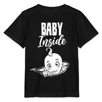 Baby Inside Baby Inside Pregnant Announcement - Stanley/Stella MINI CREATOR Kids’ T-Shirt - black - Front - Mikhail (115cm)