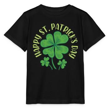 Alles Gute Zum St Patrick's Day St. Patricks Day - Stanley/Stella Kinder T-Shirt MINI CREATOR  - Schwarz - Vorne - Mikhail (115cm)