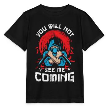 Ninja Ninjutsu Judo Katana Enfants Shuriken Guerrier - T-shirt bio MINI CREATOR Stanley/Stella Enfant - noir - Devant - Mikhail (115cm)