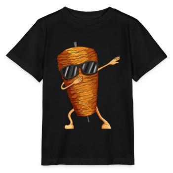 Doner kebab lover doner kebab brochette de viande dabbing - T-shirt bio MINI CREATOR Stanley/Stella Enfant - noir - Devant - Mikhail (115cm)