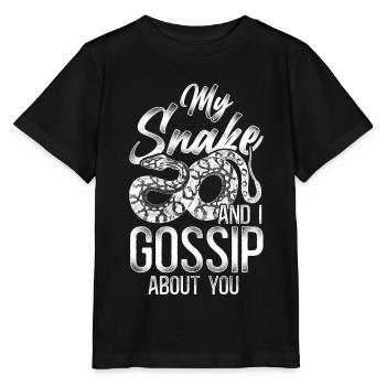 Serpent Serpent Vintage Mon Serpent Et - T-shirt bio MINI CREATOR Stanley/Stella Enfant - noir - Devant - Mikhail (115cm)
