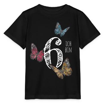 Sechster Geburtstag 6. Geburtstagshirt - Stanley/Stella Kinder T-Shirt MINI CREATOR  - Schwarz - Vorne - Mikhail (115cm)