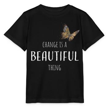 Butterfly Butterflies Gardening - Stanley/Stella MINI CREATOR Kids’ T-Shirt - black - Front - Mikhail (115cm)