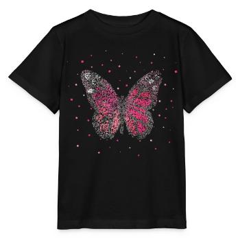 Schmetterling Schmetterlinge Floristin - Stanley/Stella Kinder T-Shirt MINI CREATOR  - Schwarz - Vorne - Mikhail (115cm)