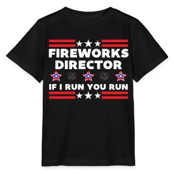 Feuerwerksdirektor lustig 4. Juli - Stanley/Stella Kinder T-Shirt MINI CREATOR  - Schwarz - Vorne - Mikhail (115cm)