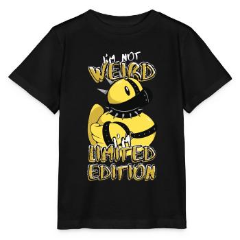 Funny Cartoon Squeaky Duck - Édition Limitée - T-shirt bio MINI CREATOR Stanley/Stella Enfant - noir - Devant - Mikhail (115cm)