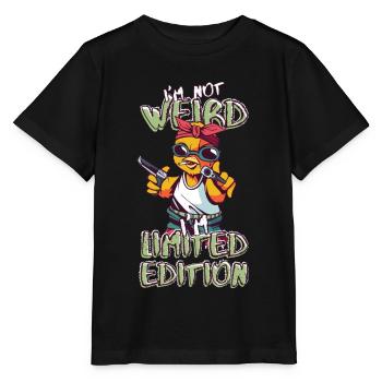 Cool Cartoon Chick - Édition Limitée - Dicton - T-shirt bio MINI CREATOR Stanley/Stella Enfant - noir - Devant - Mikhail (115cm)