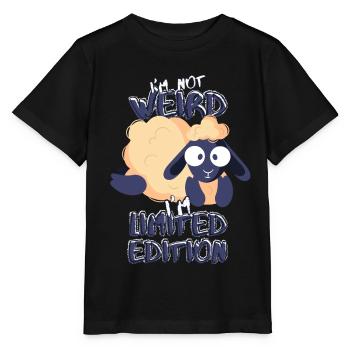 Cute Cartoon Sheep - Édition limitée - Dicton - T-shirt bio MINI CREATOR Stanley/Stella Enfant - noir - Devant - Mikhail (115cm)