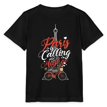 France Gift Paris French French Monaco - Stanley/Stella MINI CREATOR Kids’ T-Shirt - black - Front - Mikhail (115cm)