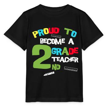 Teacher Tshirt 2nd grade Teacher Training Teacher School - Stanley/Stella MINI CREATOR Kids’ T-Shirt - black - Front - Mikhail (115cm)