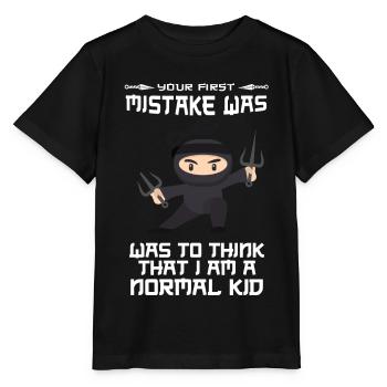 Ninja - T-shirt bio MINI CREATOR Stanley/Stella Enfant - noir - Devant - Mikhail (115cm)