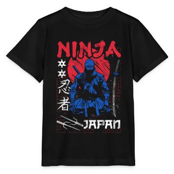 Ninja Cadeau Karaté Ninjutsu Judo Samouraï Japon - T-shirt bio MINI CREATOR Stanley/Stella Enfant - noir - Devant - Mikhail (115cm)