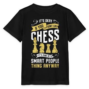 Chess Gift Board Game Chess Game Chess Board - Stanley/Stella MINI CREATOR Kids’ T-Shirt - black - Front - Mikhail (115cm)