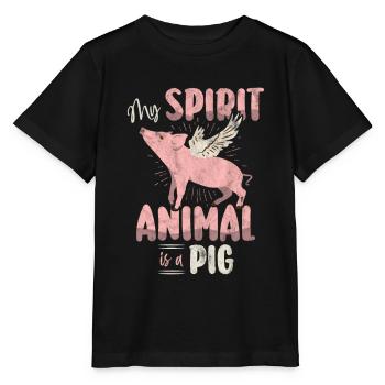 Cochon - T-shirt bio MINI CREATOR Stanley/Stella Enfant - noir - Devant - Mikhail (115cm)