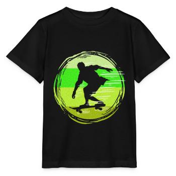 Skater Skateboard Cadeau Halfpipe Sk8 Ollie - T-shirt bio MINI CREATOR Stanley/Stella Enfant - noir - Devant - Mikhail (115cm)