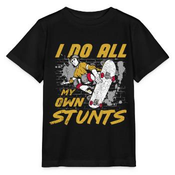 Skateboard Tshirt Skater Sk8 Sk8er Halfpipe Flip - Stanley/Stella Kinder T-Shirt MINI CREATOR  - Schwarz - Vorne - Mikhail (115cm)