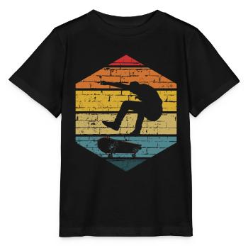 Skater Skateboard Cadeau Halfpipe Sk8 Ollie - T-shirt bio MINI CREATOR Stanley/Stella Enfant - noir - Devant - Mikhail (115cm)
