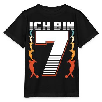 Siebter Geburtstag Junge 7 Jahre Alt - Stanley/Stella Kinder T-Shirt MINI CREATOR  - Schwarz - Vorne - Mikhail (115cm)