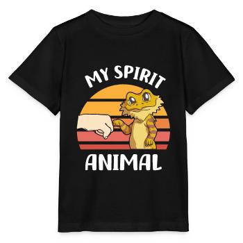 Bearded Dragons Reptiles Pets Reptile - Stanley/Stella MINI CREATOR Kids’ T-Shirt - black - Front - Mikhail (115cm)