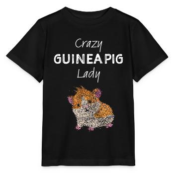 Guinea Pig Lady Meerschweinchen Haustier - Stanley/Stella Kinder T-Shirt MINI CREATOR  - Schwarz - Vorne - Mikhail (115cm)