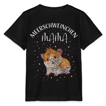 Meerschweinchen Mama Mutter - Stanley/Stella Kinder T-Shirt MINI CREATOR  - Schwarz - Vorne - Mikhail (115cm)