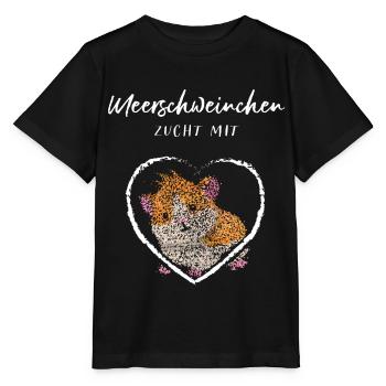 Meerschweinchen Nagetier Zucht Züchter - Stanley/Stella Kinder T-Shirt MINI CREATOR  - Schwarz - Vorne - Mikhail (115cm)