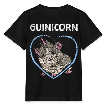 Guinicorn Licorne Cochon d’Inde Rongeur - T-shirt bio MINI CREATOR Stanley/Stella Enfant - noir - Devant - Mikhail (115cm)