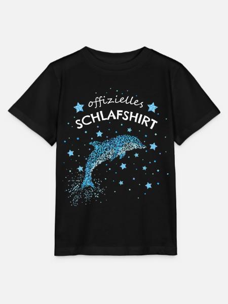 Offizielles Schlafshirt Delfin Delfine - Stanley/Stella Kinder T-Shirt MINI CREATOR - Schwarz