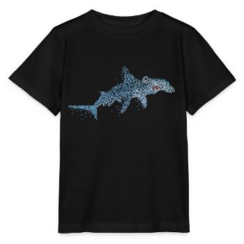 Hammerhai Hai Haie Wale Haifisch Ozean - Stanley/Stella Kinder T-Shirt MINI CREATOR  - Schwarz - Vorne - Mikhail (115cm)