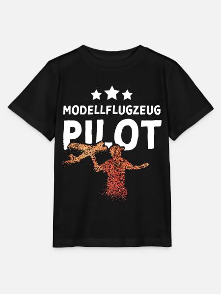 Modellflugzeug Pilot Modellfliegen - Stanley/Stella Kinder T-Shirt MINI CREATOR - Schwarz