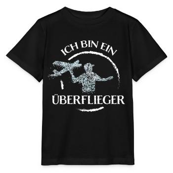 Ferngesteuertes Flugzeug Modellflug - Stanley/Stella Kinder T-Shirt MINI CREATOR  - Schwarz - Vorne - Mikhail (115cm)