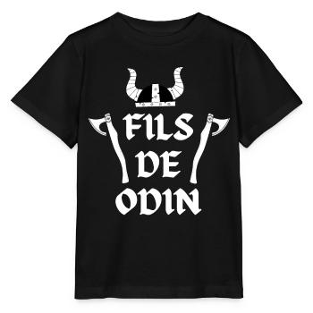 Fils de Odin - T-shirt bio MINI CREATOR Stanley/Stella Enfant - noir - Devant - Mikhail (115cm)