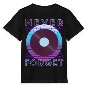 Never Forget Retro 80s 90s Nostalgia - Stanley/Stella MINI CREATOR Kids’ T-Shirt - black - Front - Mikhail (115cm)