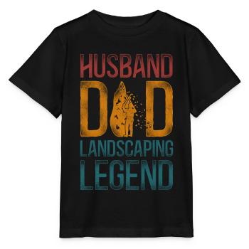 Paysagiste Aménagement Paysager - T-shirt bio MINI CREATOR Stanley/Stella Enfant - noir - Devant - Mikhail (115cm)