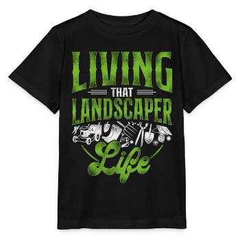 Landscaper Landscaping Landscape - Stanley/Stella MINI CREATOR Kids’ T-Shirt - black - Front - Mikhail (115cm)