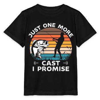 Juste un casting de plus je promets drôle de pêche à l’achigan - T-shirt bio MINI CREATOR Stanley/Stella Enfant - noir - Devant - Mikhail (115cm)