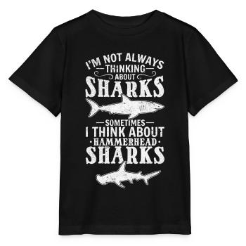 Great White Shark Ich denke nicht immer an Haie - Stanley/Stella Kinder T-Shirt MINI CREATOR  - Schwarz - Vorne - Mikhail (115cm)