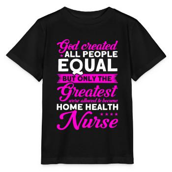 Health Assistance Home Nursing Nurse - Stanley/Stella MINI CREATOR Kids’ T-Shirt - black - Front - Mikhail (115cm)