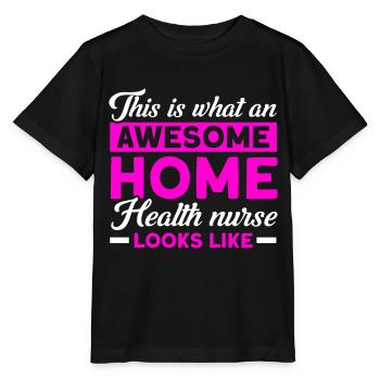 Health Assistance Home Nursing Nurse - Stanley/Stella MINI CREATOR Kids’ T-Shirt - black - Front - Mikhail (115cm)