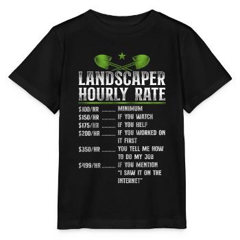 Landscaper Landscaping Landscape - Stanley/Stella MINI CREATOR Kids’ T-Shirt - black - Front - Mikhail (115cm)