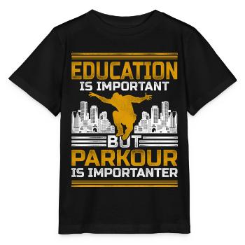 Parkour Free Running Traceur - Stanley/Stella MINI CREATOR Kids’ T-Shirt - black - Front - Mikhail (115cm)