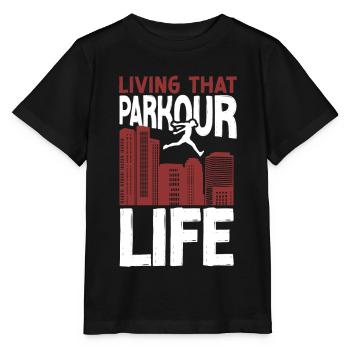 Parkour Free Running Traceur - Stanley/Stella MINI CREATOR Kids’ T-Shirt - black - Front - Mikhail (115cm)