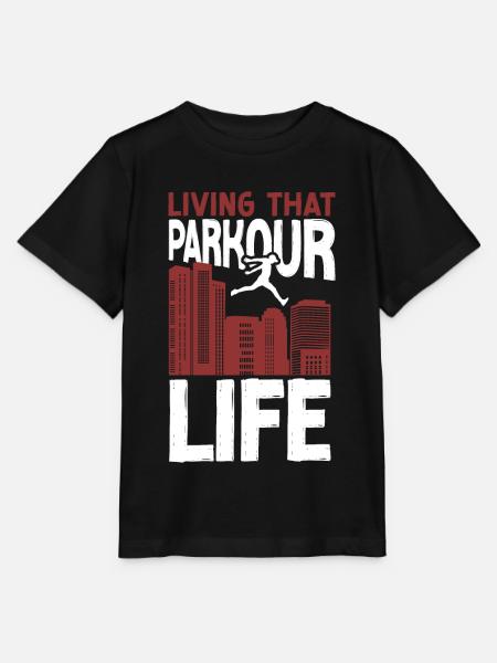 Parkour Free Running Traceur - Stanley/Stella Kinder T-Shirt MINI CREATOR  - Schwarz
