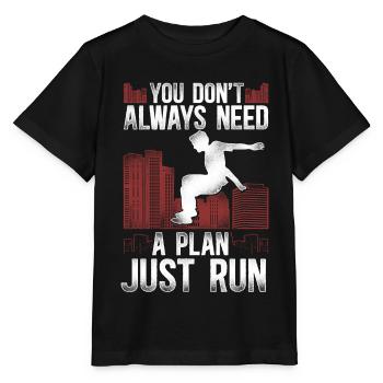 Parkour Free Running Traceur - Stanley/Stella MINI CREATOR Kids’ T-Shirt - black - Front - Mikhail (115cm)